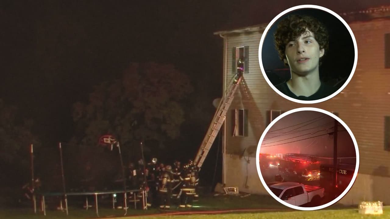 Ingenio salvador: adolescente usa trampolín para ayudar a familias a escapar de un incendio 