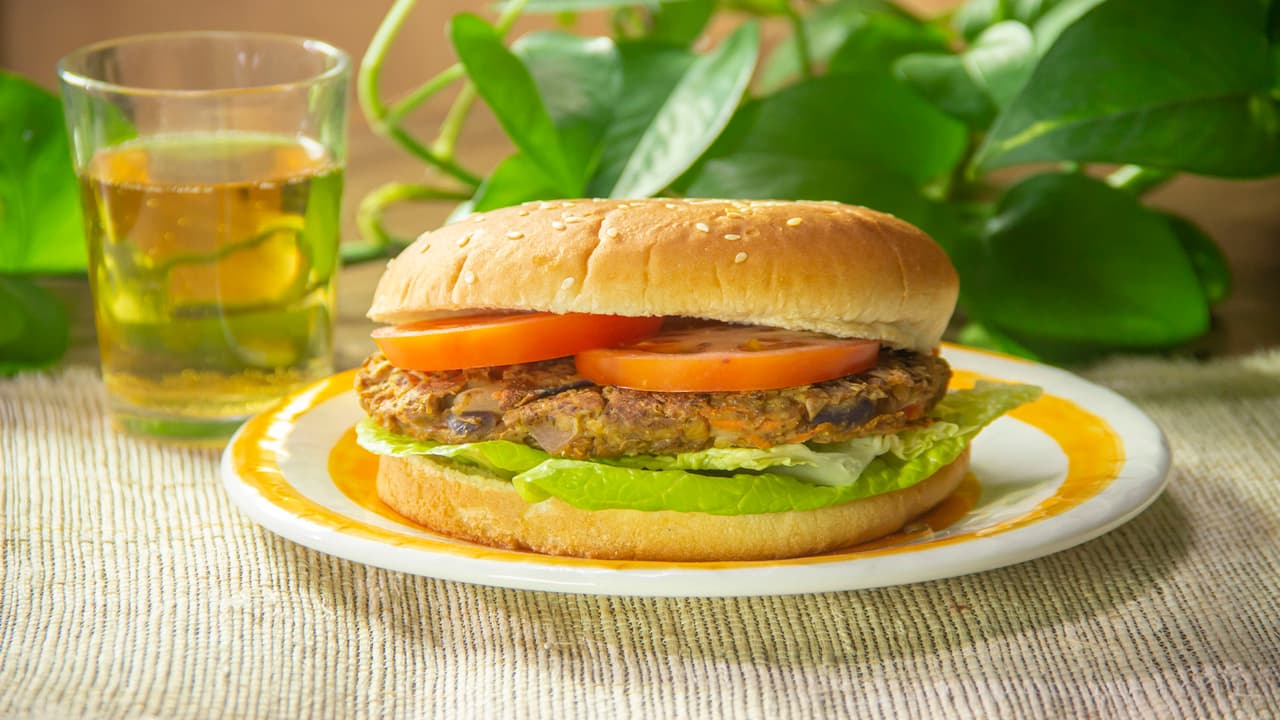 Hamburguesa de lentejas