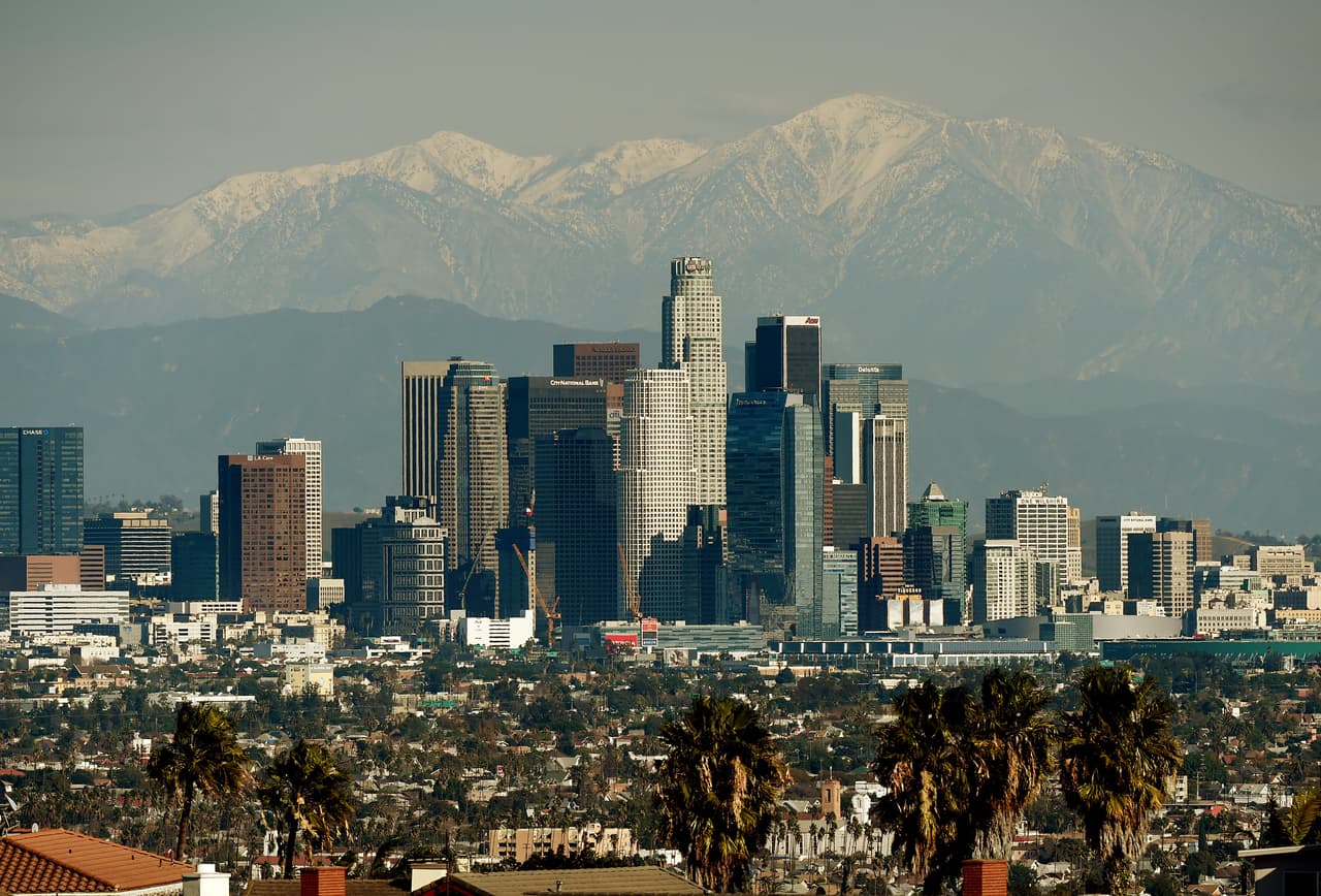 Los Ángeles es otra de las megalópolis que conforma una 'megaregión'.