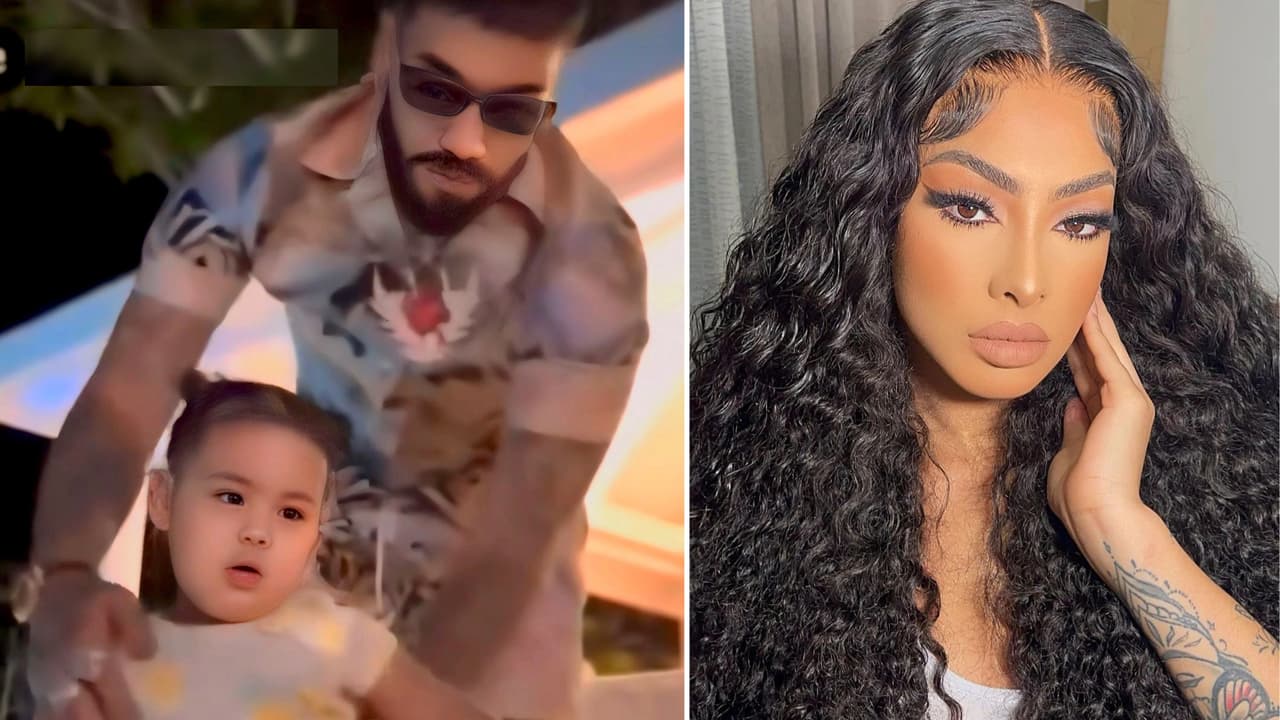 Revelan imágenes de Anuel jugando con la hija que tiene con Yailin tras su reencuentro