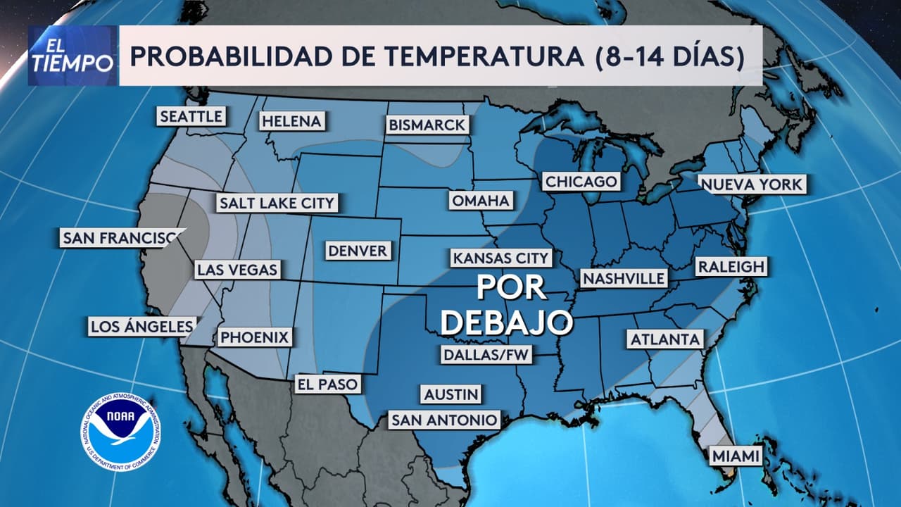 <b>Nuevo frente frío se aproxima al centro de Texas: </b>Entre el 18 y el 19 de enero, un frente de aire ártico descenderá sobre la región, trayendo temperaturas gélidas en las mañanas. El Día de Martin Luther King Jr. podría ser uno de los más fríos registrados en años recientes, así lo resalta Gabriel.