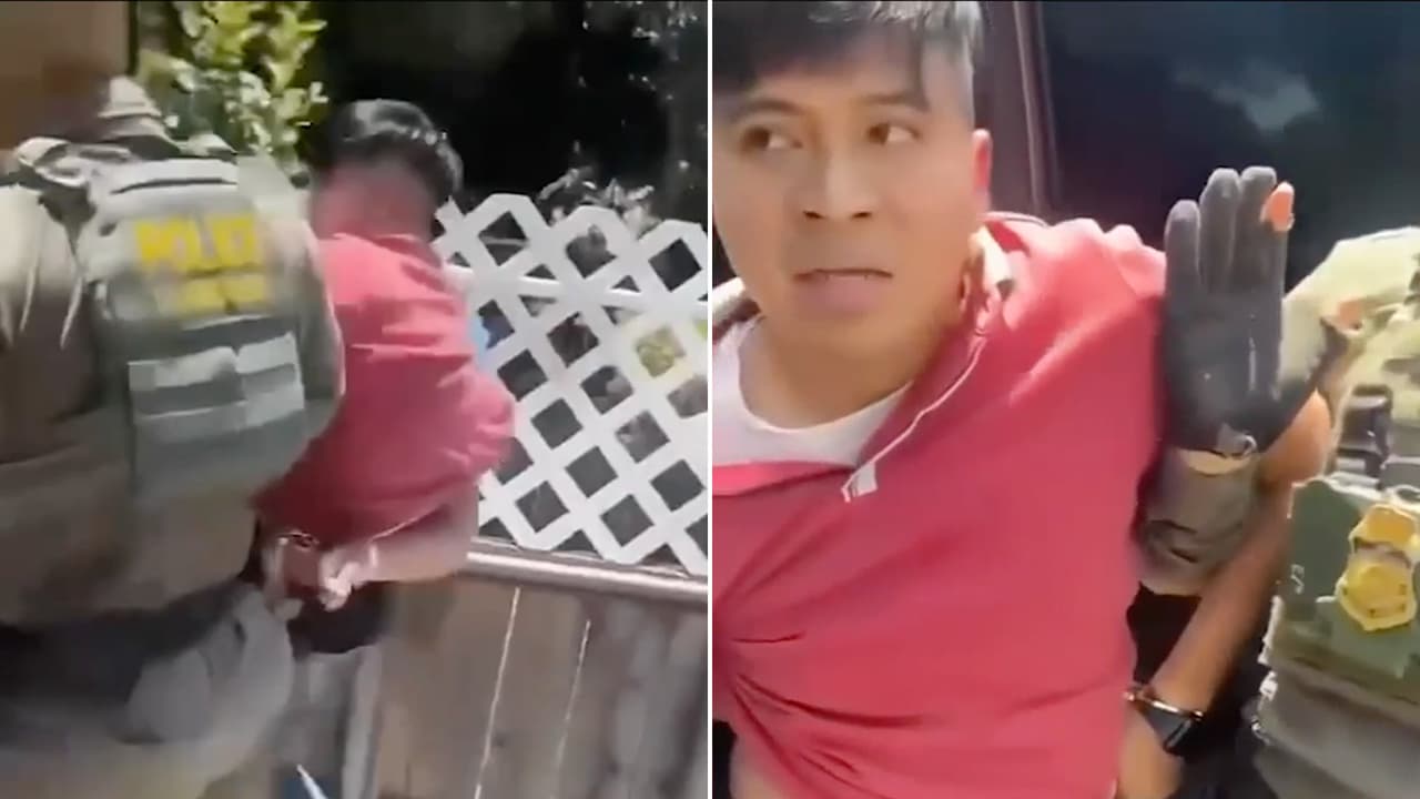 Joven elotero hispano es derribado y arrestado por agentes de migración en Los Ángeles