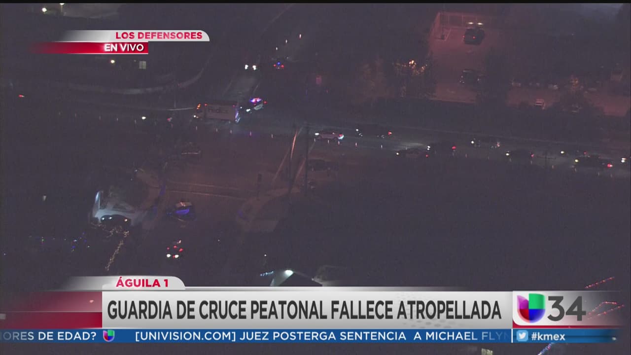 Guardia de cruce peatonal murió en choque múltiple