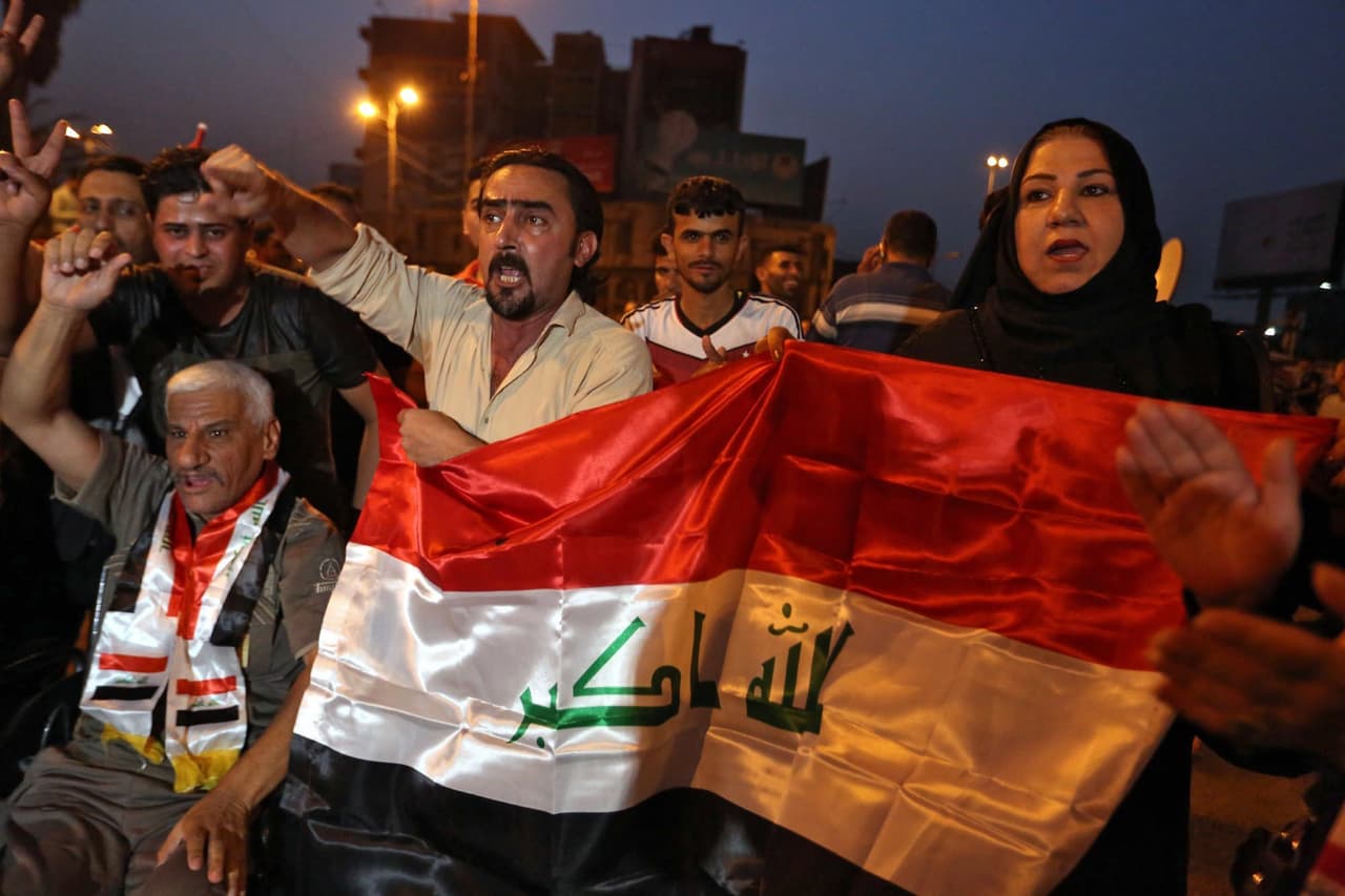 Los habitantes de Irak salieron a las calles a festejar la reconquista de Mosul.