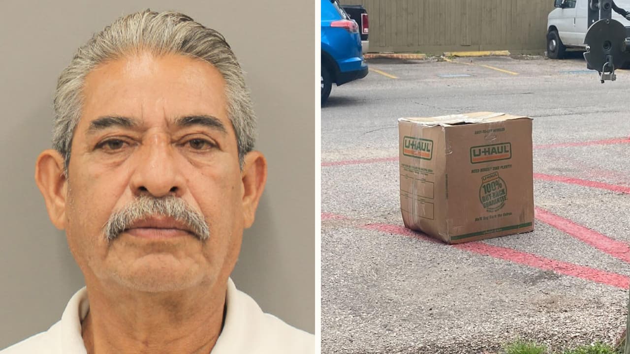 <b><a href="https://www.univision.com/local/houston-kxln/revelan-detalles-hallazgo-mujer-caja-miguel-angel-moreno-arrestado" target="_blank">Miguel Ángel Moreno</a></b>, de 60 años, fue arrestado y acusado de manipular el cuerpo de una mujer al que se presume sacó en una carretilla de un departamento en Houston metida en una caja.