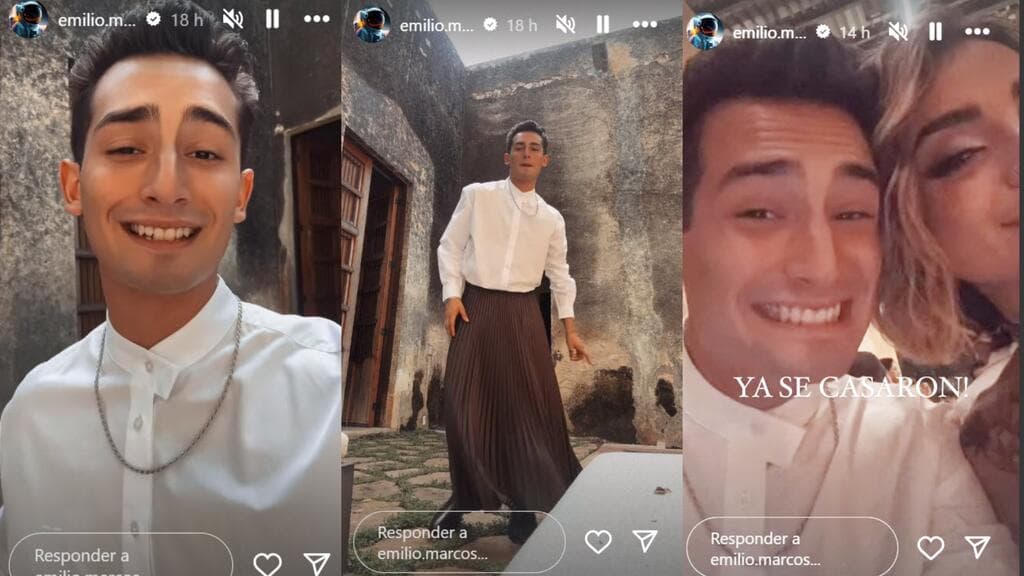 Emilio Osorio acudió a la boda de su hermano Kiko al lado de su novia.