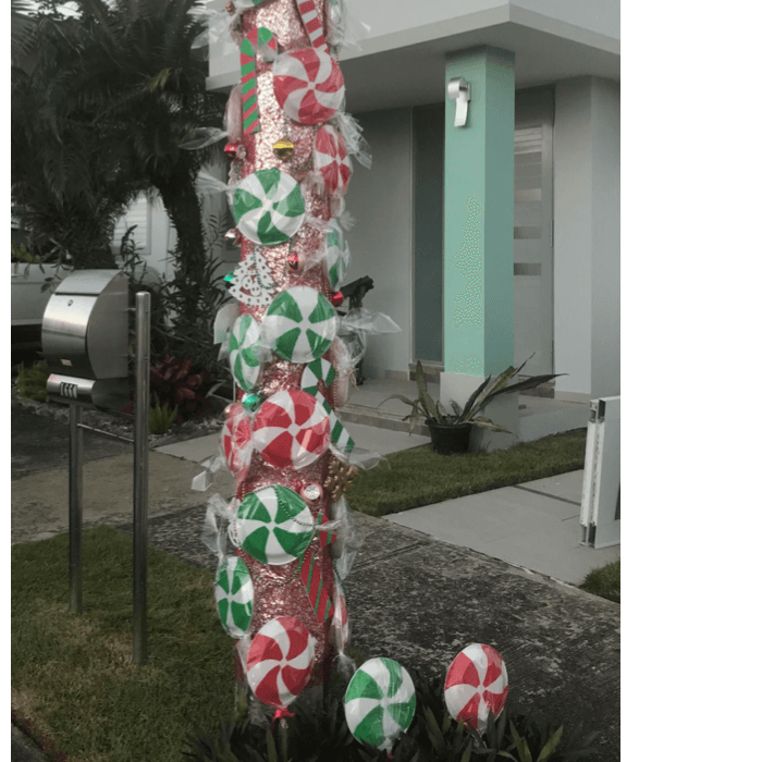 "Dedicado a mi mamá Gladys Miro Quintónn quien falleció hace 3 meses y adoraba la Navidad", manifestó Gladys Román.