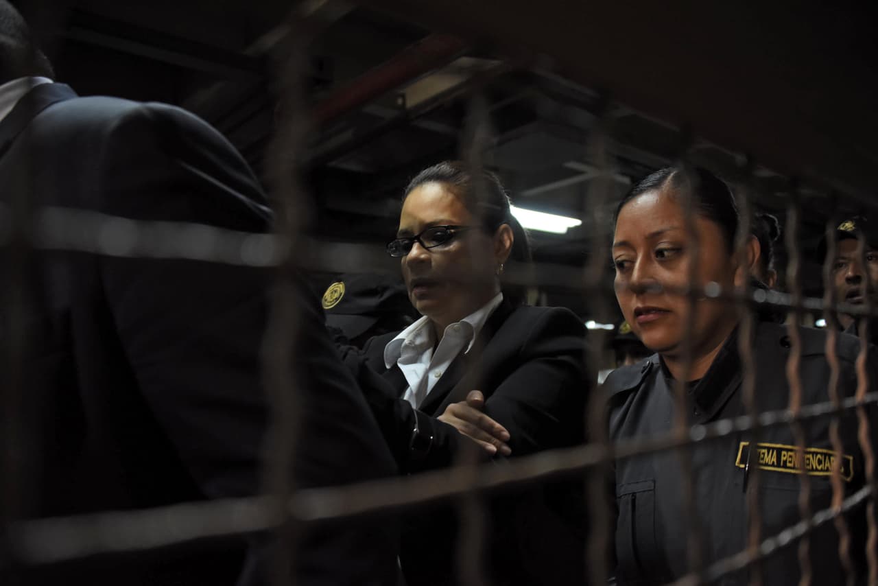 La exvicepresidenta de Guatemala Roxana Baldetti recibió dinero y seguridad de los Zetas, según EEUU