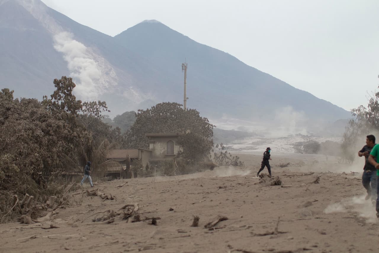Homes in Escuintla were overrun by the volcano's pyroclastic flow of lava, rock and ash.