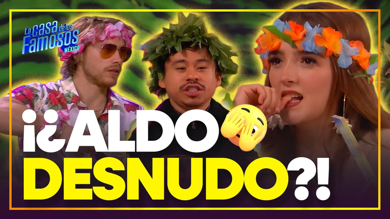 Aldo le PROPONE al Abelito y Elaine meterse DESNUDOS a la alberca