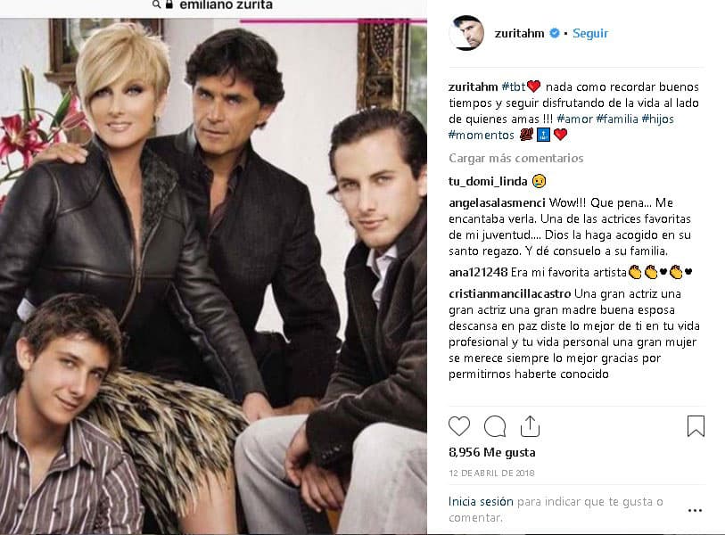 Fruto de su gran amor nacieron 
<b><a href="https://www.univision.com/shows/hoy/sebastian-zurita-prepara-su-propia-pelicula">Sebastián</a></b> (1986, el mismo año que se casaron) y 
<b><a href="https://www.univision.com/entretenimiento/celebridades/christian-bach-reaparece-en-fotos-publicadas-por-su-hijo-emiliano-zurita-en-redes-sociales-fotos">Emiliano</a></b> (1993), por sus venas corre el talento actoral heredado de sus padres.