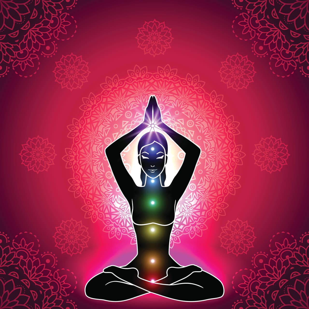 Luego que consigamos estar relajados vamos poniendo las manos en las diferentes regiones de energía o chakras del cuerpo comenzando por la frente, luego el cuello, el centro del pecho, el ombligo y los órganos sexuales...