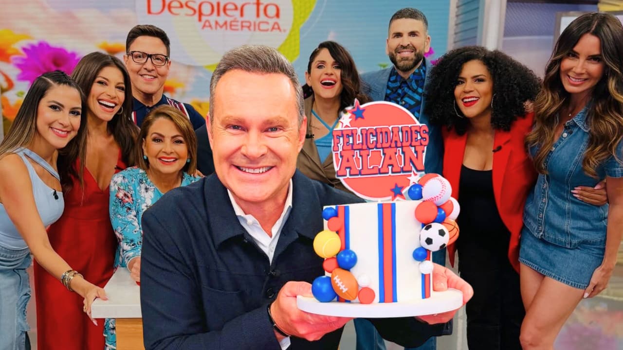 Festejamos el cumpleaños de nuestro Alan Tacher con un rico pastelito