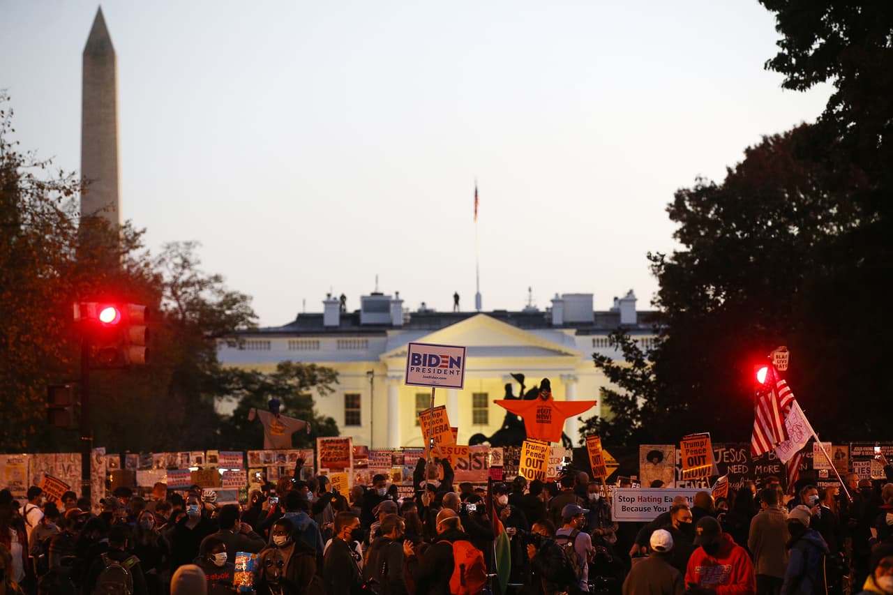 El frente de la Casa Blanca, donde se encuentra la plaza Lafayette ha sido el punto donde los manifestantes de la capital se han reunido varias veces este año.