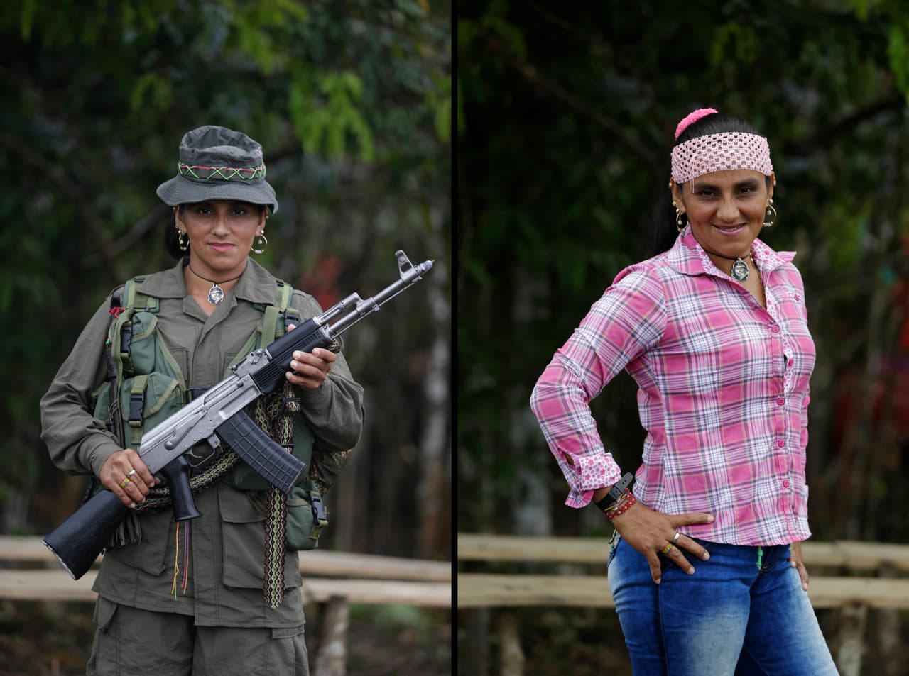 Rubiela, 32 años. Ha pasado 10 años en el frente 49 de las Farc. Le gustaría estudiar Odontología tras desmovilizarse.