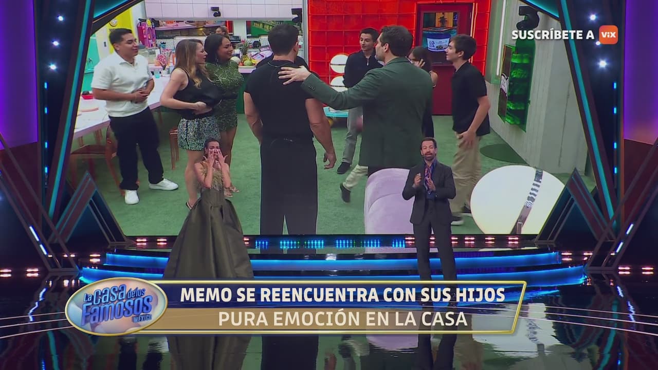 Odalys Ramírez rompe en llanto al ver el reencuentro de su amigo Memo Schutz con sus hijos