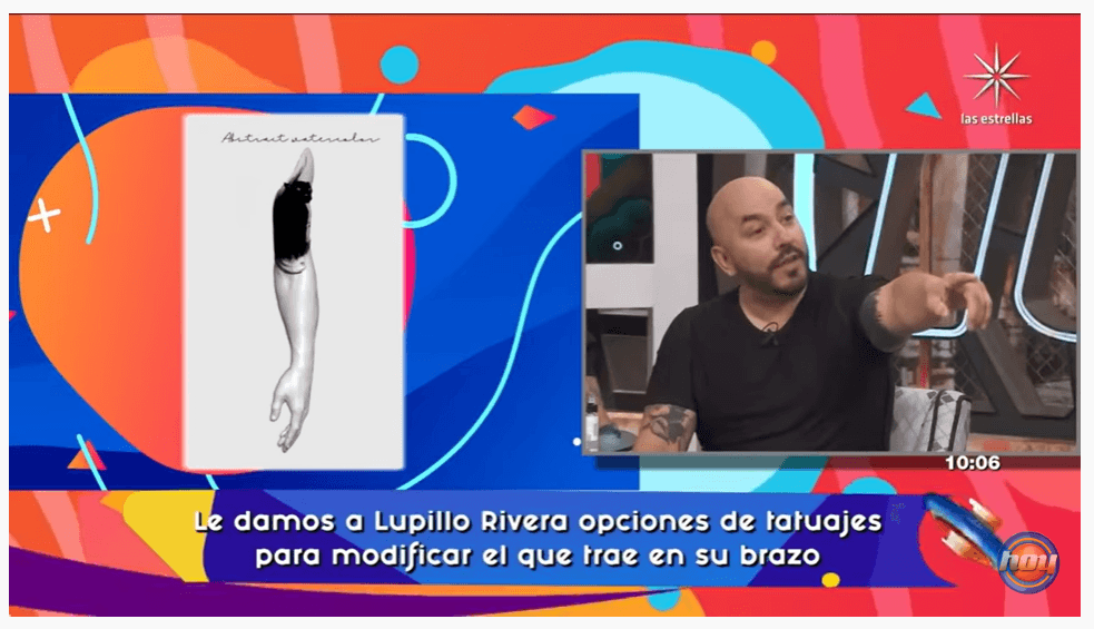 El segundo diseño fue este: "Tenemos algo para mantener un poco la mancha, pero le agregué una 
<b>pantera</b> y le agregué como unos brochazos de acuarela". 
<br>