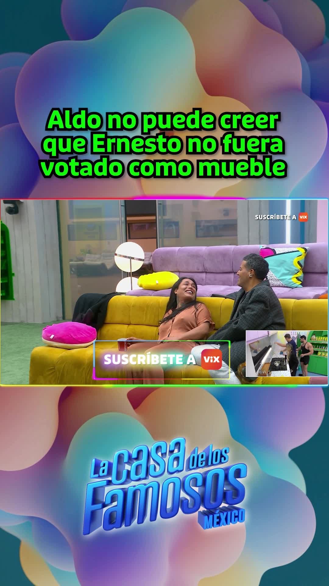 Aldo no puede creer que Ernesto no fuera votado como mueble