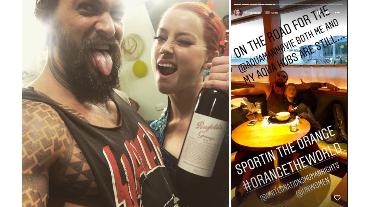 Jason Momoa y Amber Heard
