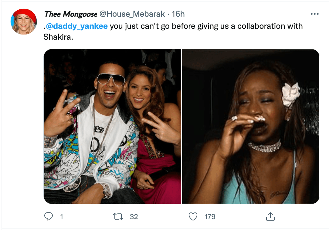 Los fanáticos de otros artistas, como los de Shakira, abrían la petición de que no podía retirarse antes de hacerles esa colaboración soñada. 
<br>