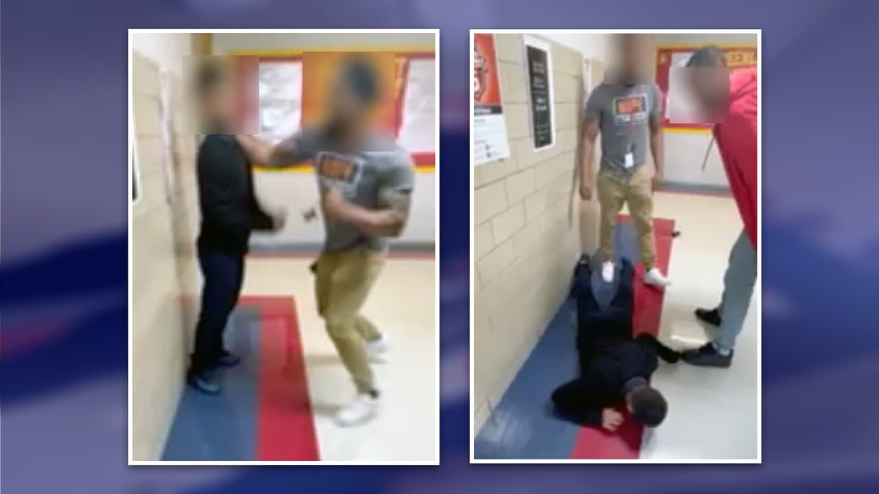 Madre denuncia a monitor de pasillo por golpear a estudiante hispano que intentó defender a un amigo en Texas