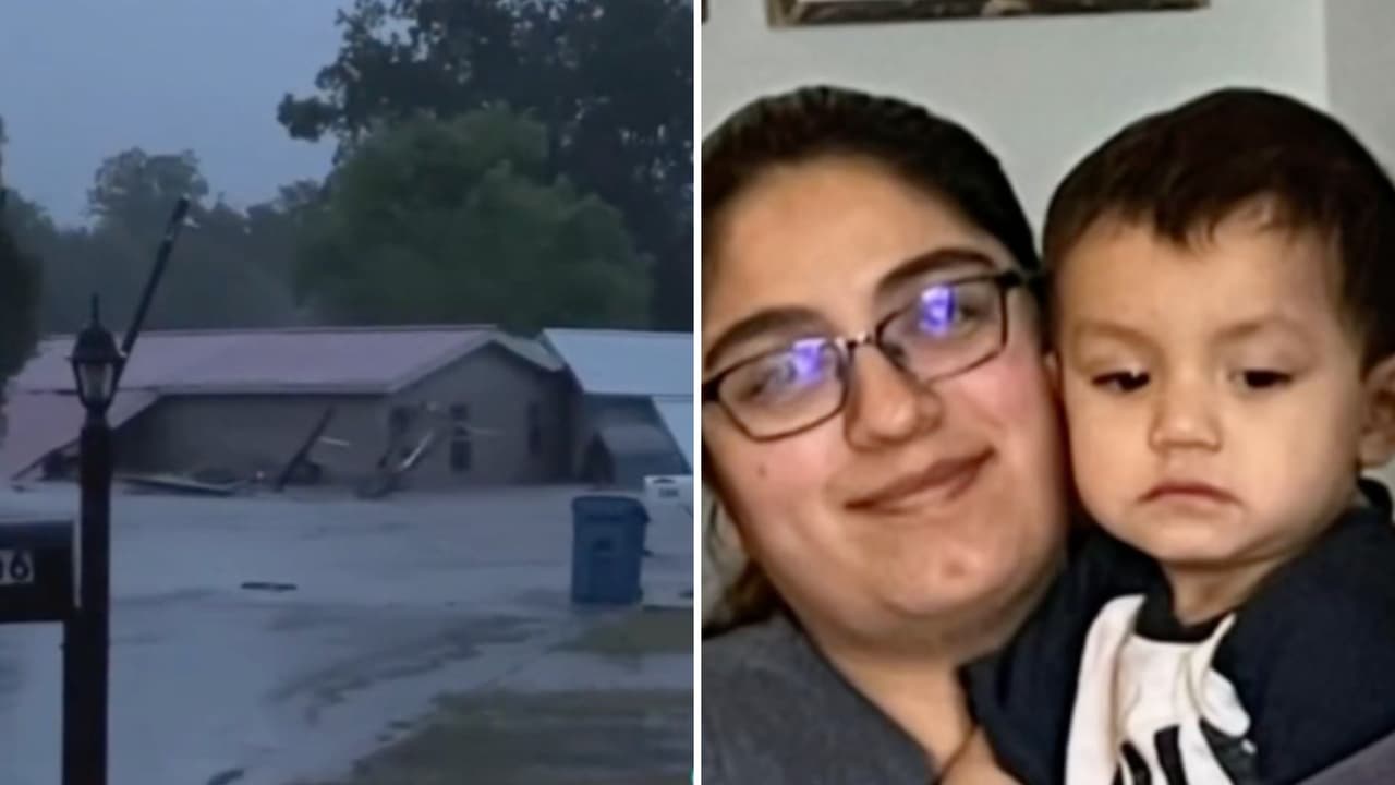 El momento en que casa de familia hispana es arrastrada por las inundaciones: hay tres desaparecidos
