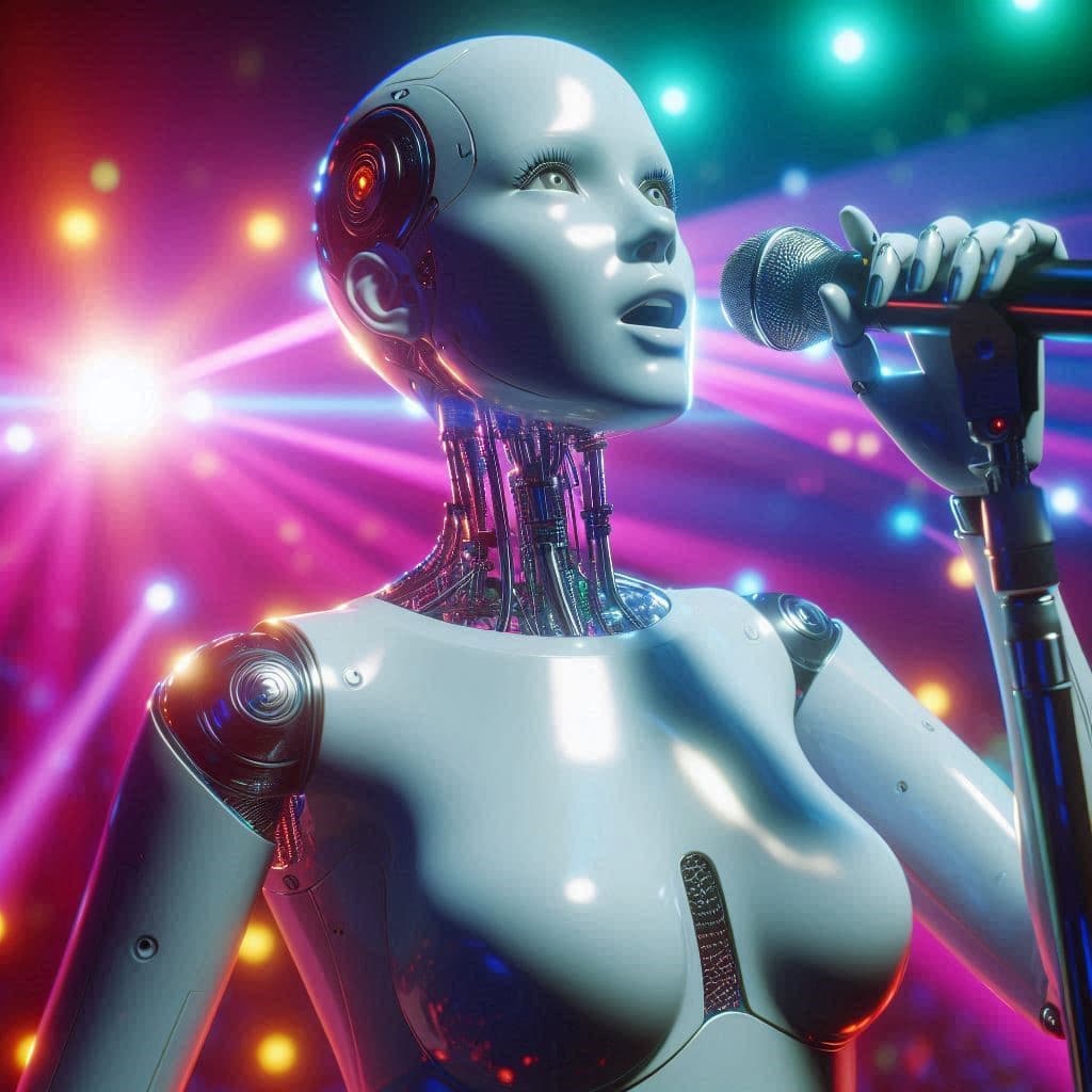 Androide cantando