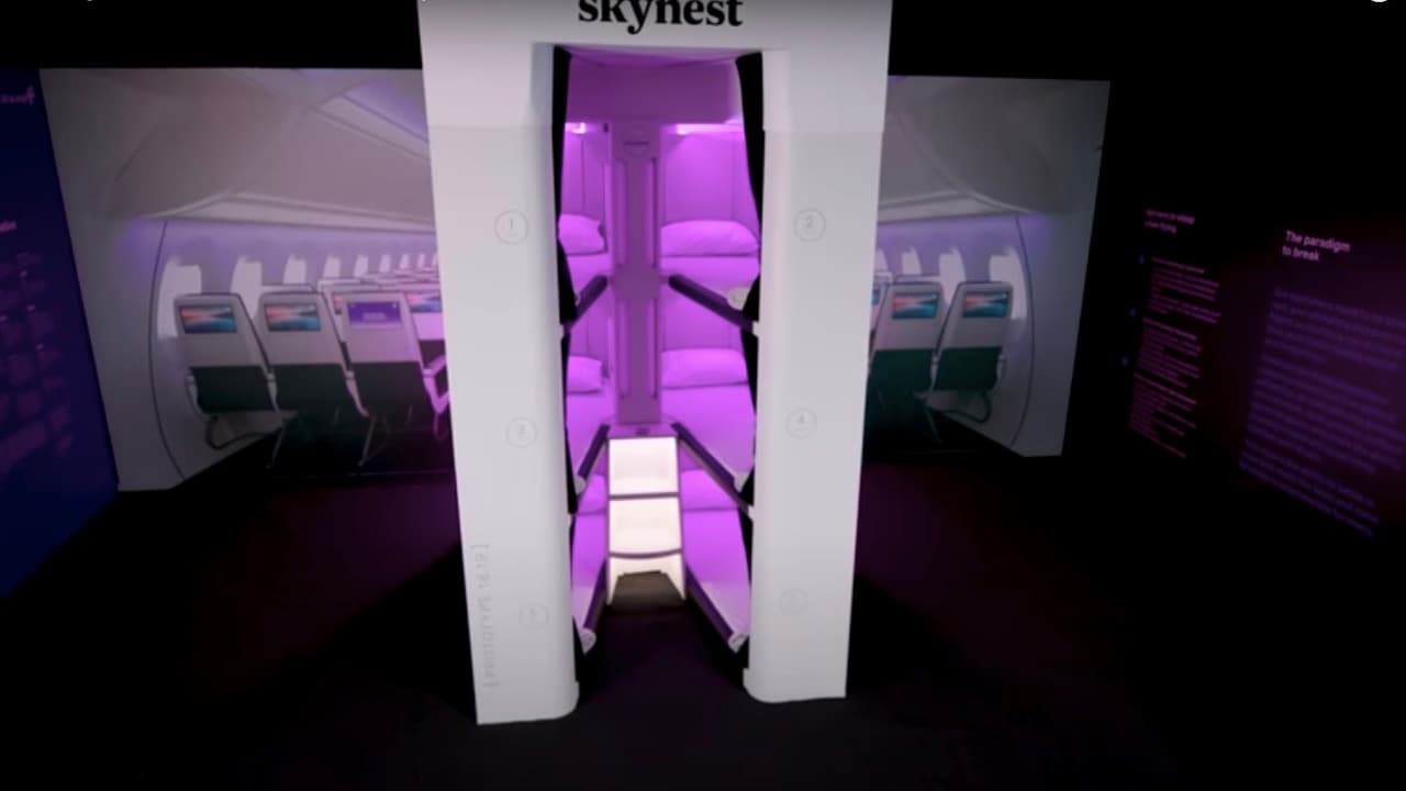 El diseño de las literas fue hecho “en casa” en el centro de innovación “Hangar 22” de Air New Zealand en el aeropuerto de Auckland. 
<br>