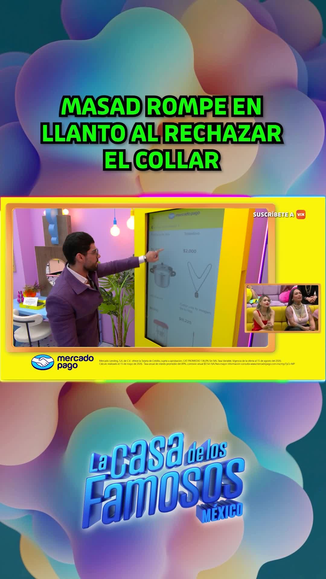 Masad se quiebra al rechazar collar con cara de su hijo