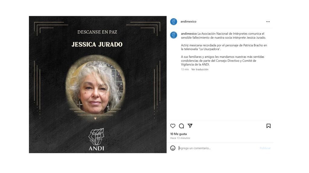 Jessica Jurado se retiró de las telenovelas en 2002. Entre el Amor y El Odio fue su último proyecto en la televisión.