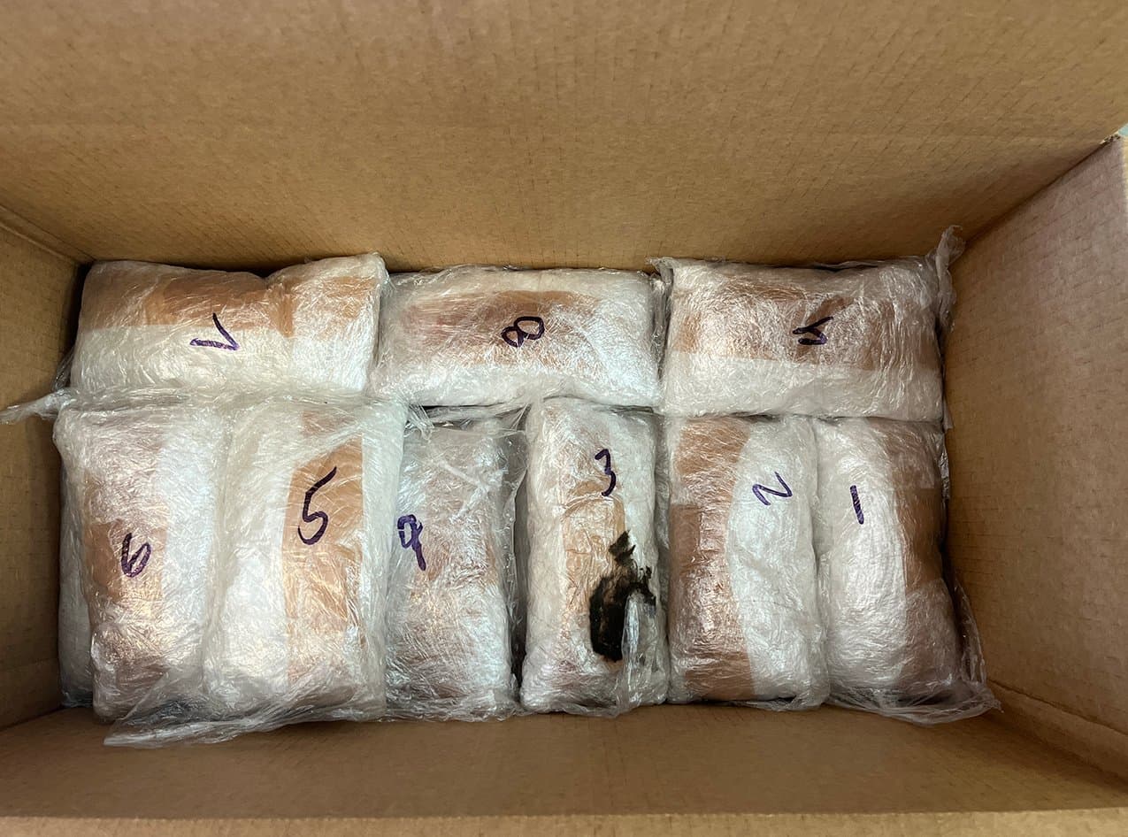 Durante la parada de tráfico, el policía observó numerosos indicadores de actividad delictiva. Durante una búsqueda del vehículo, los agentes descubrieron aproximadamente 51,95 libras de metanfetamina, 28,10 libras de pastillas de fentanilo y 2,45 libras de polvo de fentanilo. El conductor, Carlos Calixtro-Varela, de 27 años, y el pasajero, Francisco Calixtro-Varela, de 30 años, ambos residentes de Tucson, fueron arrestados por cargos que incluyen posesión, transporte y venta de estupefacientes y drogas peligrosas. Los investigadores determinaron que las drogas estaban siendo transportadas de Tucson a Marana.