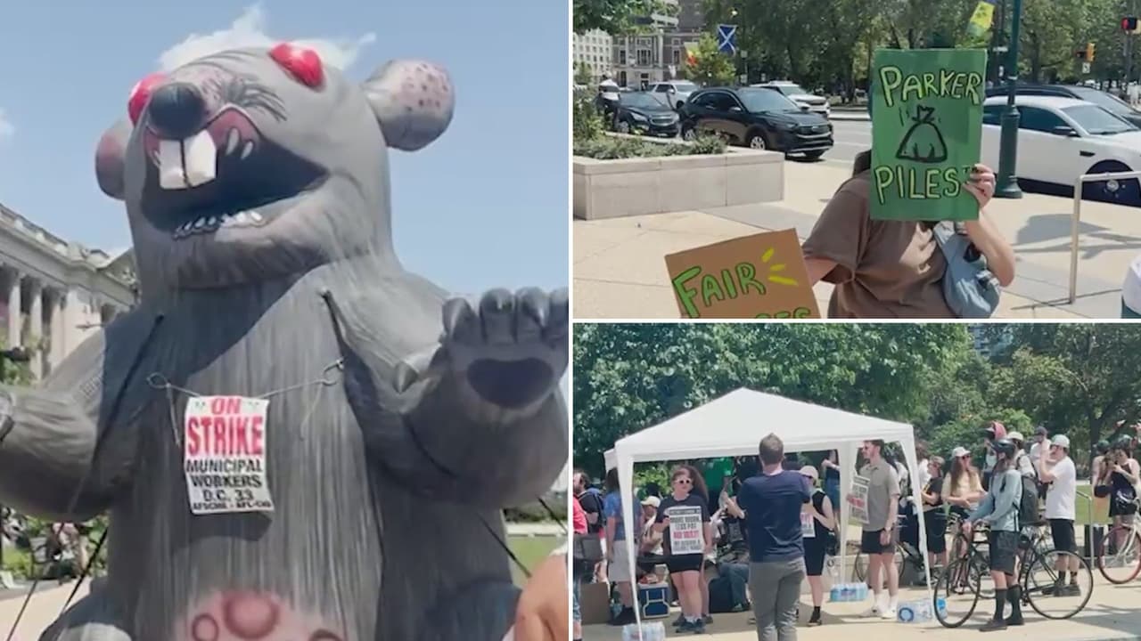 Cuarto día de huelga en Filadelfia: con más apoyo, empleados municipales protestan contra la alcaldesa