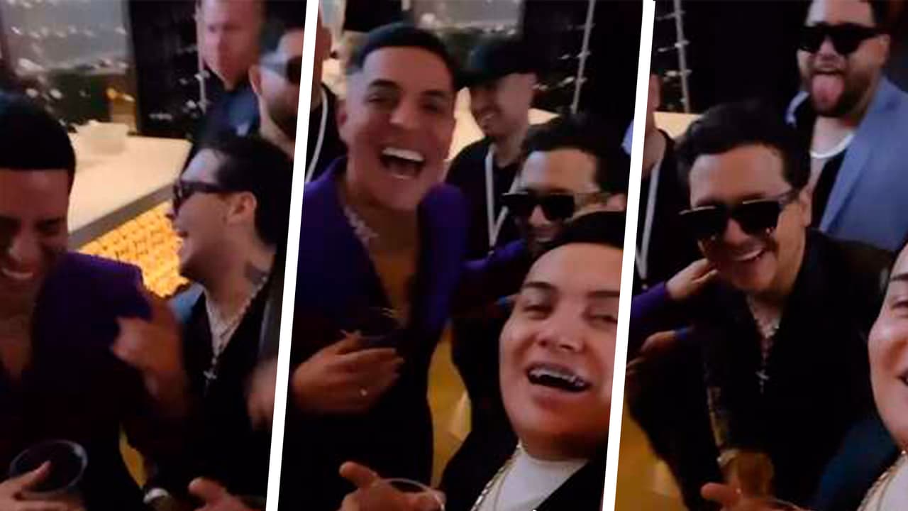 Christian Nodal y Eduin Caz son sorprendidos conviviendo juntos: "Estaban echándose unos tragos"