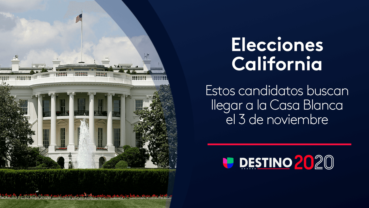 Estos candidatos buscan la presidencia y aparecerán en la boleta electoral en el estado de California 