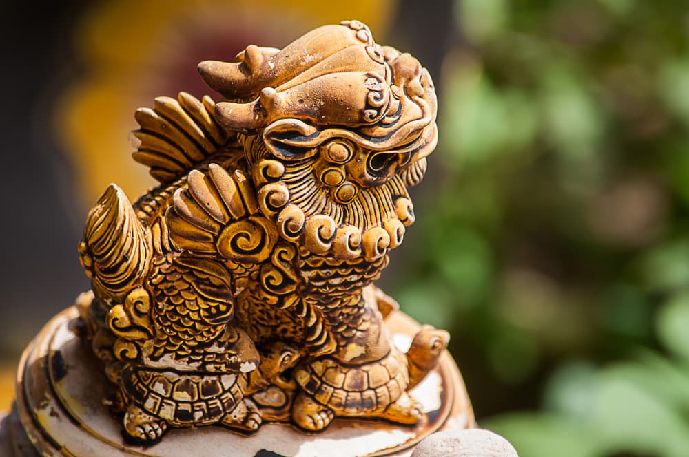 Al obtener un dragón como amuleto, se transmitirá poder, prosperidad y buena fortuna tanto a personas como sus familias, con la curiosa superstición de los únicos que no deben obtenerlo son aquellos que nacieron en el año del perro (los nacidos en 1934, 1946, 1958, 1970, 1982, 1994, 2006 y 2018) porque este animal es contrario a los dragones en la astrología china.