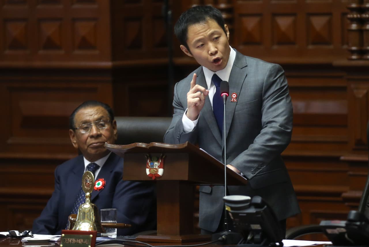 Kenji Fujimori fue el legislador que obtuvo más votos en las elecciones parlamentarias de 2016 en Perú.