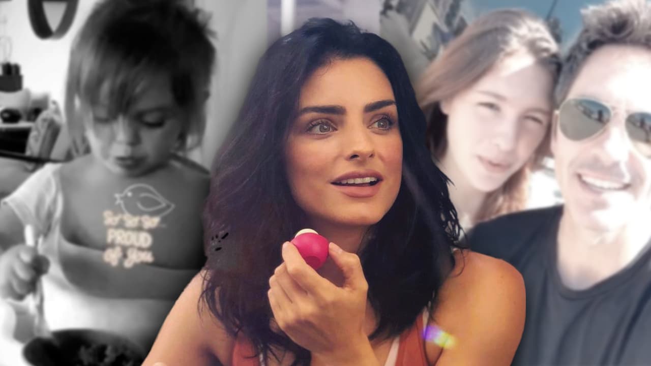 Aislinn Derbez maneja el "no te vayas" de Kailani, mientras que Mauricio Ochmann sale de aventura con su hija mayor