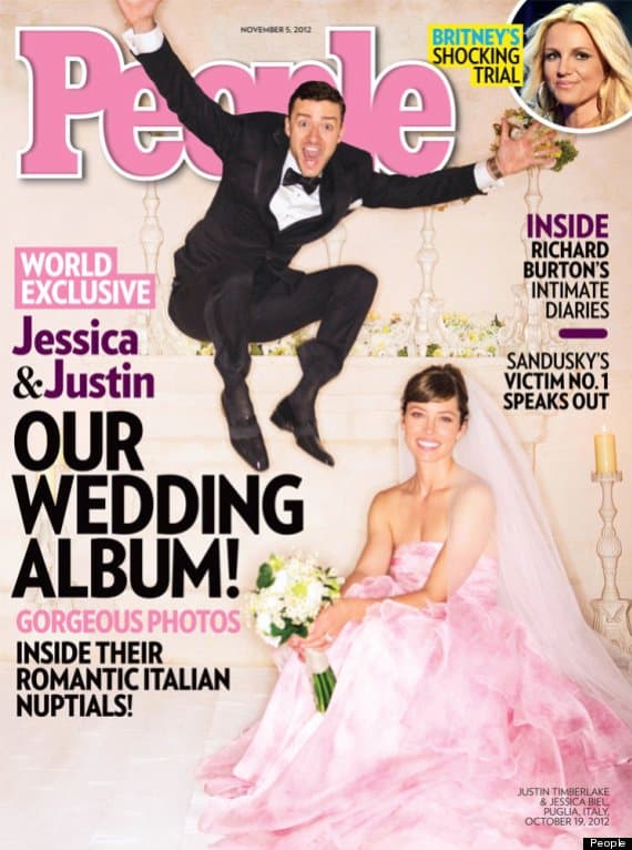 Jessica Biel también adoptó esta tendencia, utilizó un vestido rosa "empolvado" diseñado por Giambattista Valli.