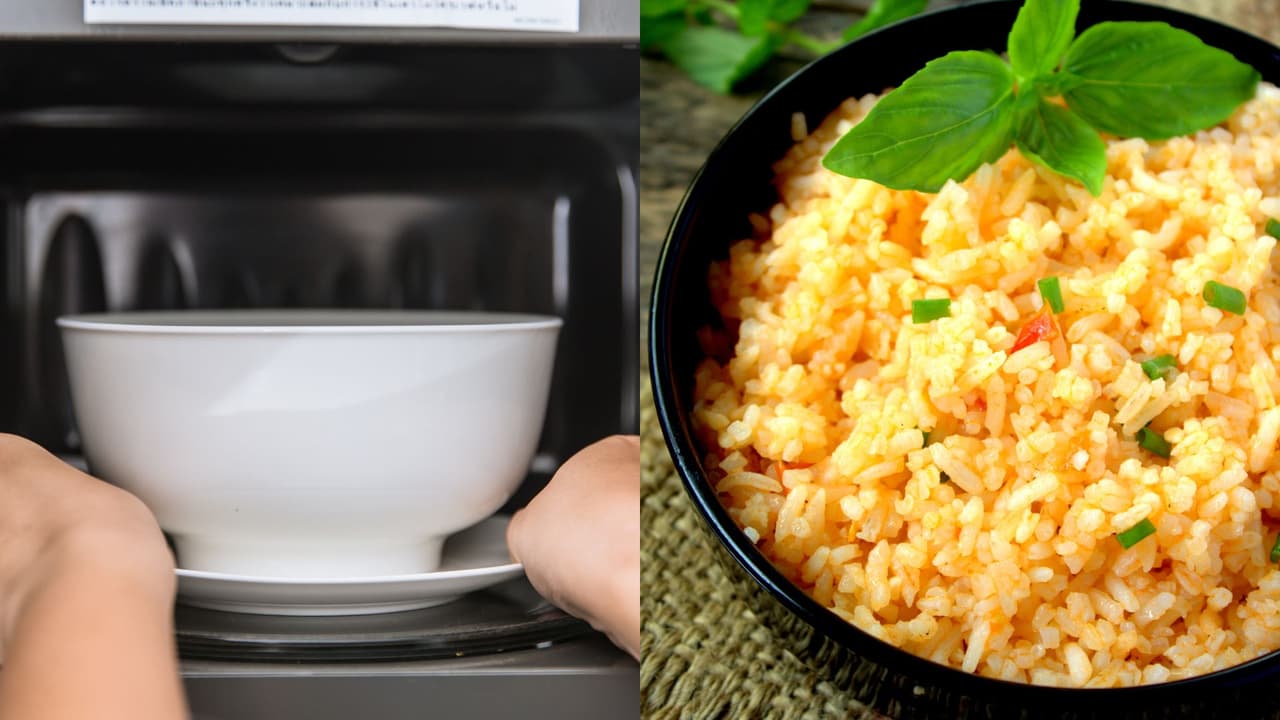 Truco para recalentar el arroz y que no se seque