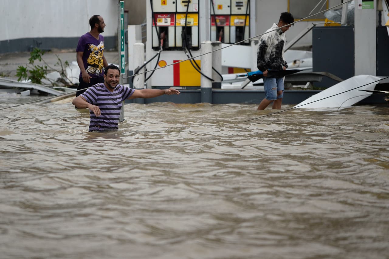 Maria made landfall in southeastern Puerto Rico as a Category 4 hurricane and winds of 160 miles per hour (250km / h) and left the island's north coast as a Category 3 after cutting a devastating eight-hour path of destruction.