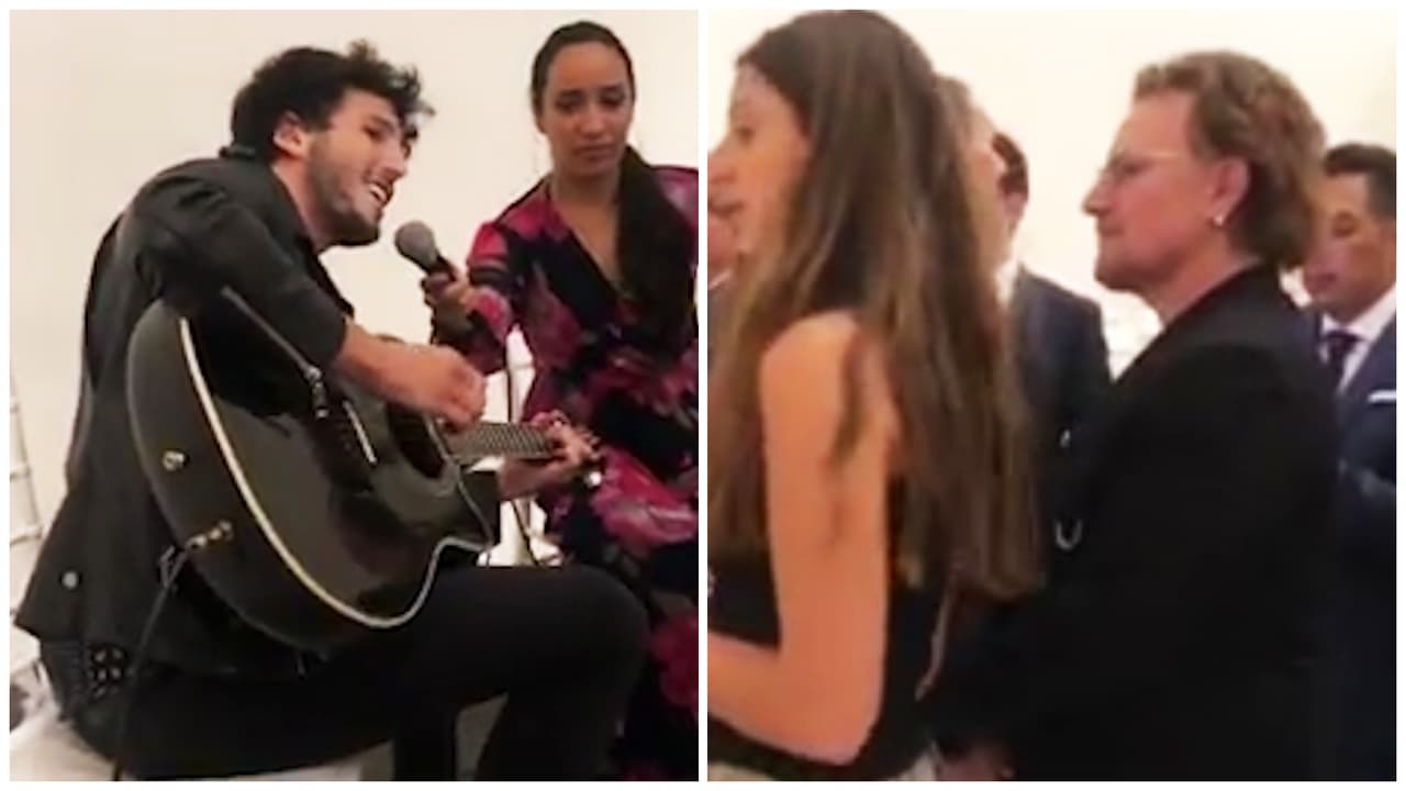En video: Sebastián Yatra tuvo como parte de su público a Bono, vocalista de U2