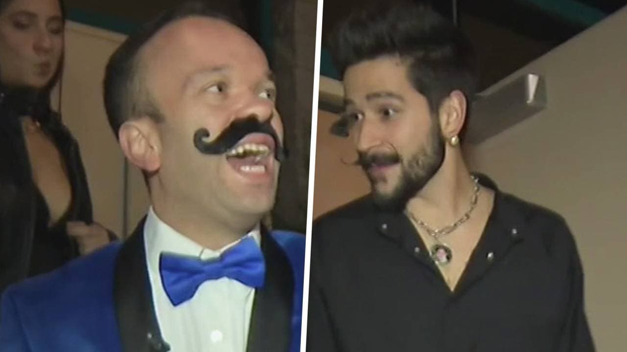 Camilo halagó el bigote que usó Carlitos 'El Productor' y se estremeció con los regalos para su bebé