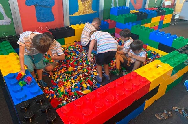 Mientras visitas la exposición, explora el área de juego y construcción para crear tus propias esculturas LEGO! También encontrarás una tienda de regalos con artículos exclusivos de LEGO para que también puedas ser creativo en casa.