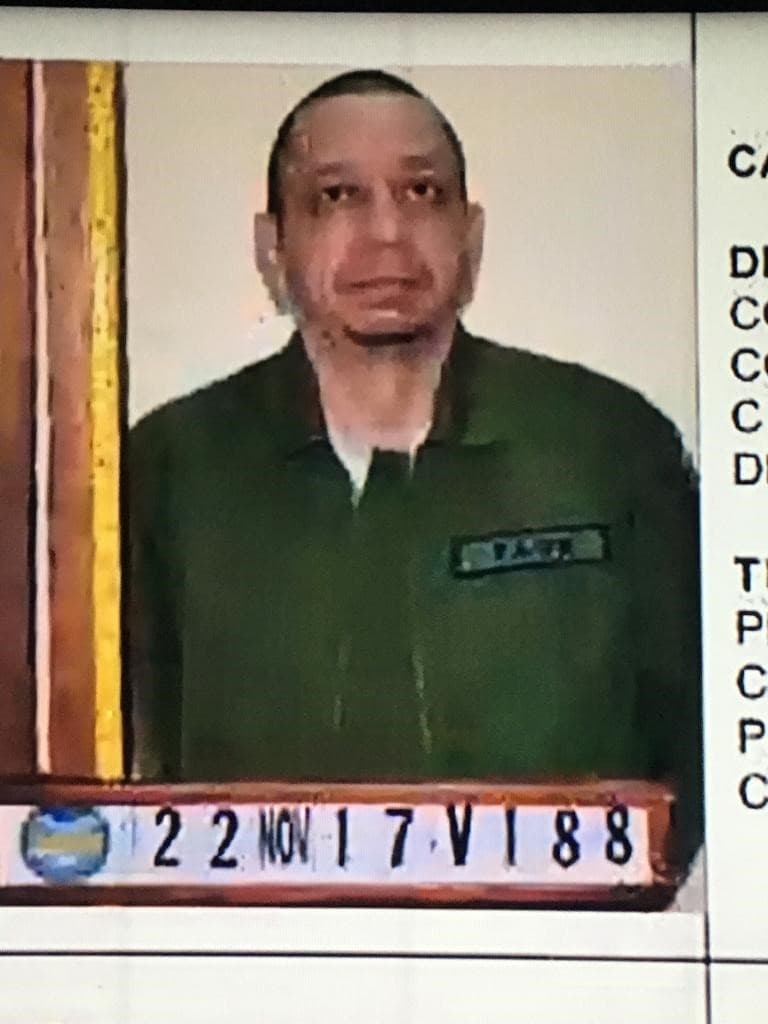 Alirio José Zambrano en una imagen después de su detención.