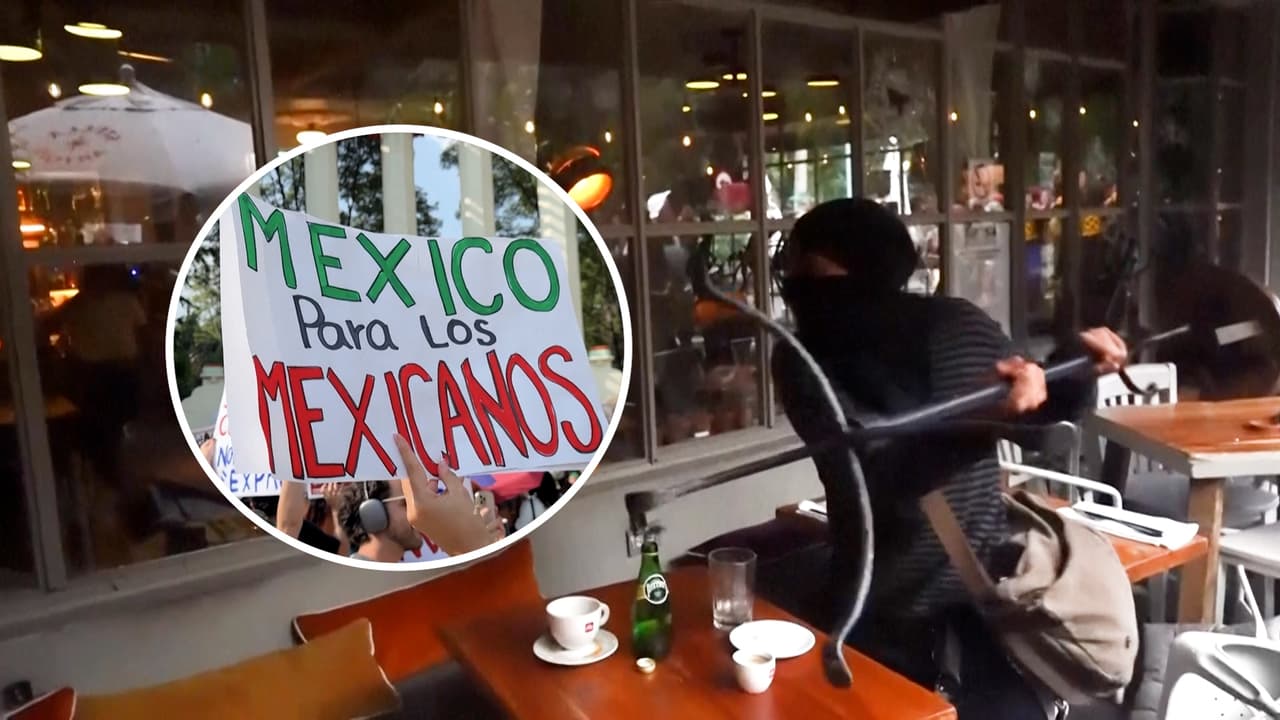 “Fuera gringos”: una manifestación contra el turismo y la gentrificación en Ciudad de México termina en violencia