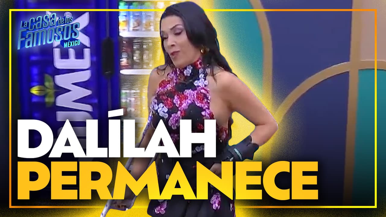 Dalílah no puede creer que sigue en la competencia a pesar de su lesión