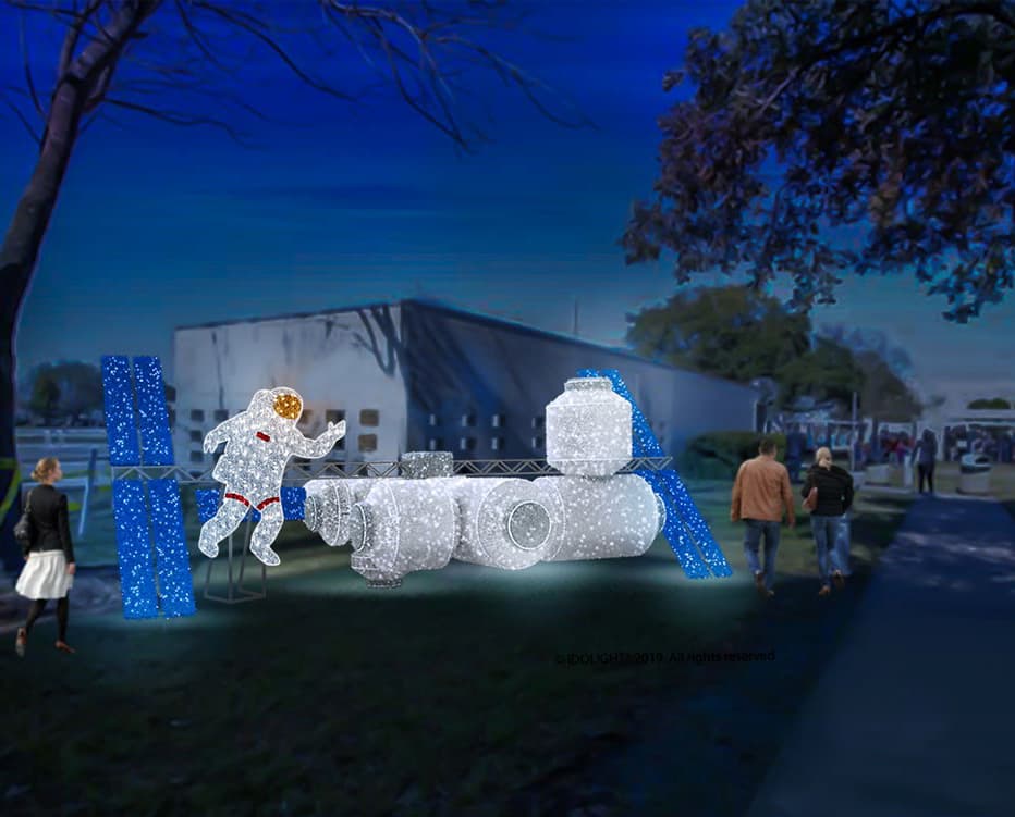 Embárcate en una aventura festiva y comienza una nueva tradición en la ciudad espacial durante estas fiestas navideñas con la novedosa exhibicion “Luces de Galaxia” (Galaxy Lights), que estará desplegada en el Centro Espacial Johnson de la NASA, con el respaldo de la empresa de energía Reliant.