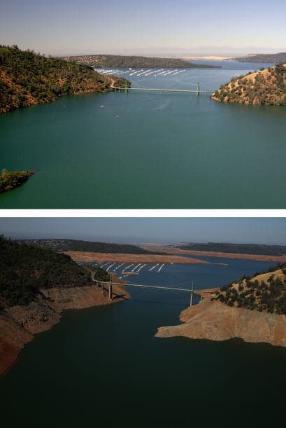 El Lago Oroville se encontraba a un 32 por ciento del total de su capacidad.