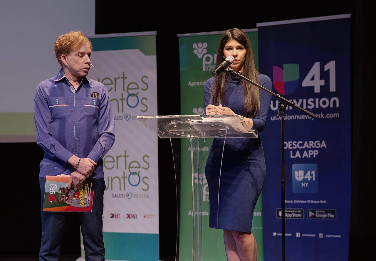 La endocrinóloga neoyorquina de origen dominicano María Peña participó en el reciente evento de Fuertes Juntos en El Bronx, organizado por Univision 41.