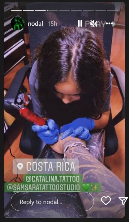 “Nodal buscó el Instagram ‘tatuadores de Costa Rica’, le salí yo”, compartió la pequeña de 10 años sobre cómo los contactó el cantante, esto en una entrevista para ‘Ventaneando’ el 24 de mayo.
<br>